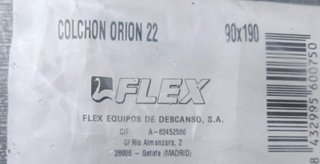Colchón 150x190 Orion Flex Nuevo