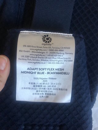 Mochila Portabebés Ergobaby Azul Marino