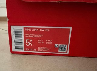 Nike Dunk Low nere usate taglia 38