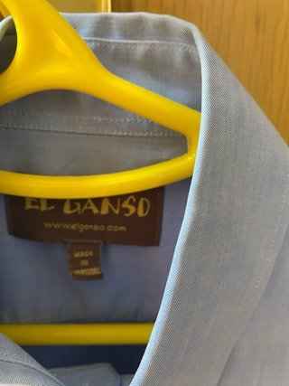 Camisa El Ganso azul talla 37