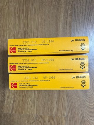 3x Kodak Ektacolor Gold II 160 Pro 220