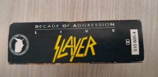 Slayer Decade of Aggression Live 2 Cassette