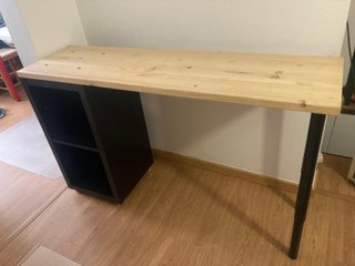 Mesa de cocina madera y metal