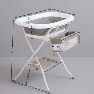 Bañera Plegable de Bebé con Soporte Antideslizante