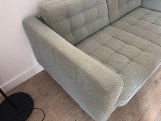 Sofá 3 plazas Ikea gris tela