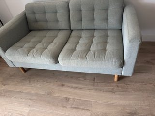 Sofá 3 plazas Ikea gris tela