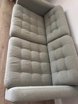Sofá 3 plazas Ikea gris tela