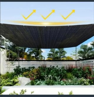 Toldo Malla Sombra Rectangular 2X8