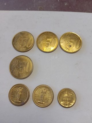 Lote 7 monedas Vaticano Juan Pablo II
