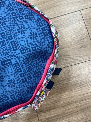 Mochila Boho Chic Azul Multicolor