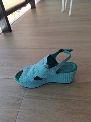 Sandalias cuña Pons Quintana Teal