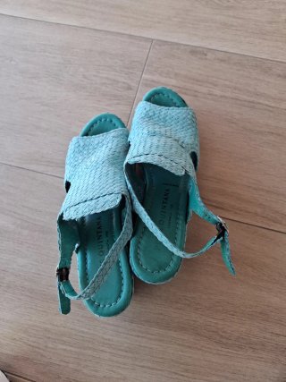 Sandalias cuña Pons Quintana Teal