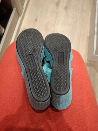 Sandalias cuña Pons Quintana Teal