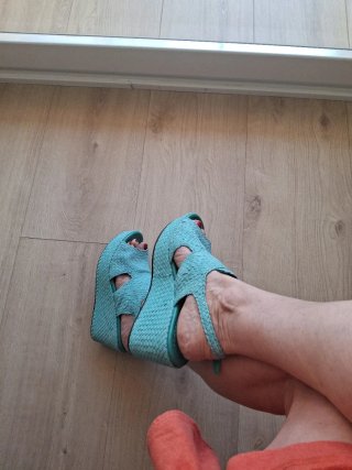 Sandalias cuña Pons Quintana Teal