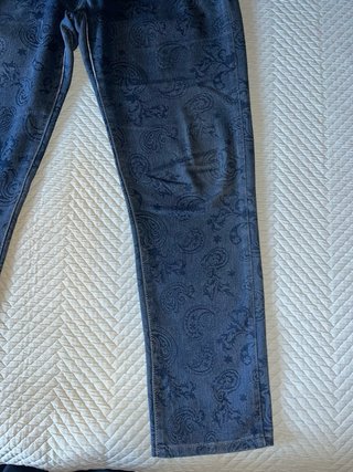 Vaqueros Elásticos Estampado Cachemir