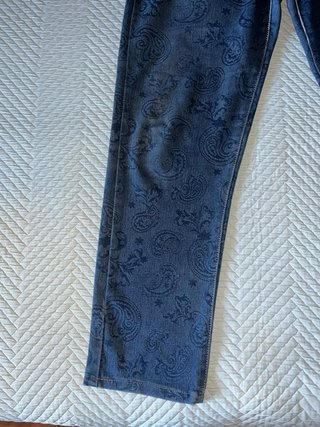Vaqueros Elásticos Estampado Cachemir