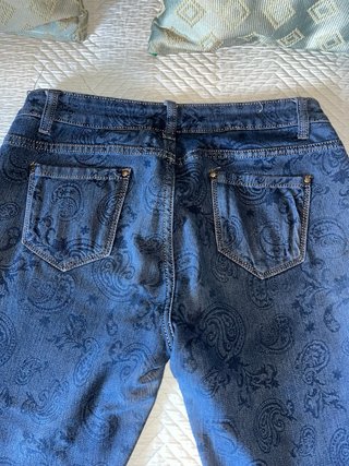 Vaqueros Elásticos Estampado Cachemir