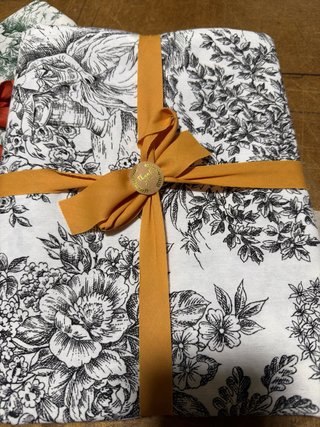 Set 2 Tovaglie Toile de Jouy Nero e Verde