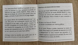 Manual Game & Watch Gallery 3 Game Boy Color