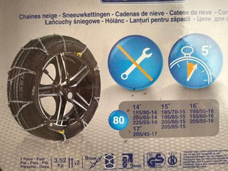 Cadenas nieve Norauto 80