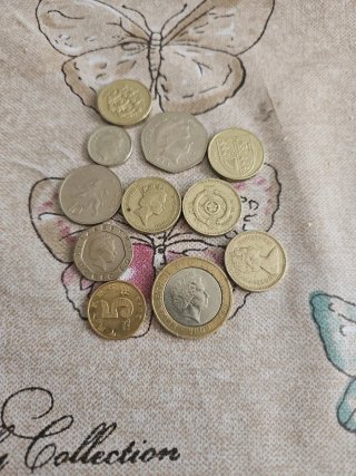 Monedas de Libras Esterlinas y Peniques