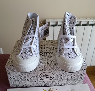 Zapatillas Superga altas estampado fantasía 38