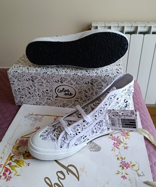 Zapatillas Superga altas estampado fantasía 38