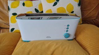 Tostador Cecotec Blanco y Turquesa