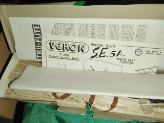 Maqueta Avión Veron Tru-Flite Kits SE 5A.