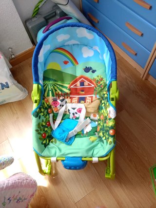 Hamaca para bebé con diseño de granja