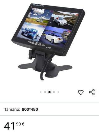 Monitor LCD 7" TFT - para cámara visión trasera