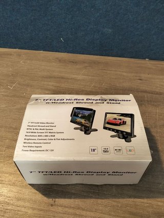 Monitor LCD 7" TFT - para cámara visión trasera