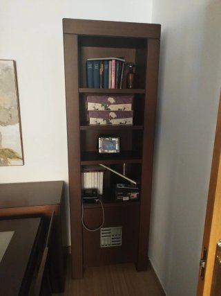 Conjunto comedor Benguel: mesa, sillas y estanterí