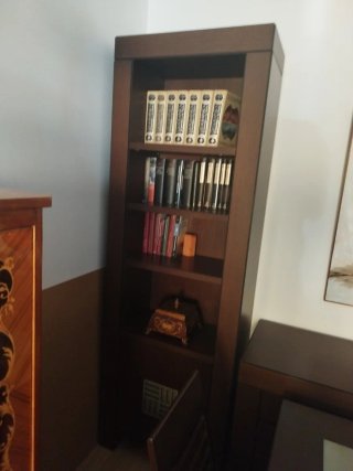 Conjunto comedor Benguel: mesa, sillas y estanterí