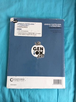 Lengua castellana y literatura I. Libro del est...