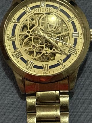Reloj Mecánico Automático RUIGE Oro/Plata