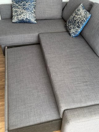 Sofá  cama Chaise Longue Ikea Gris
