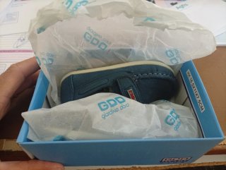 Mocassini neonato blu GD Sport taglia 21