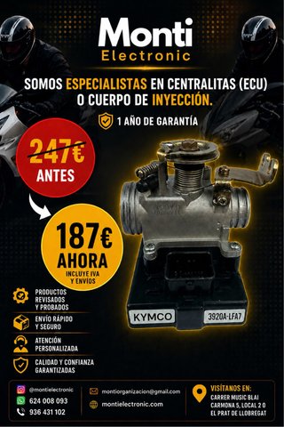 Cuerpo Inyección ECU Kymco Super Dink