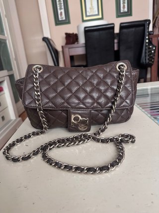 Bolso Purificación García Piel Marrón