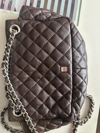 Bolso Purificación García Piel Marrón