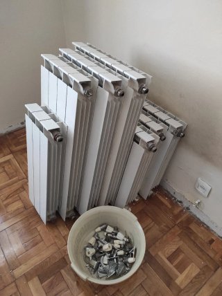 Radiadores de aluminio blancos