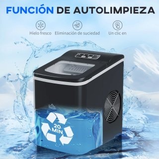 Máquina de Hielo Autolimpieza 12kg/24h
