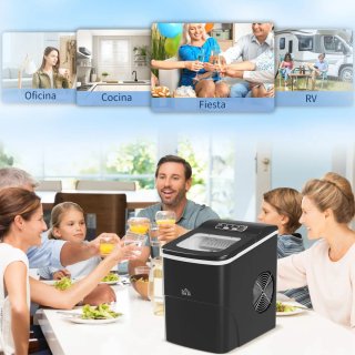 Máquina de Hielo Autolimpieza 12kg/24h