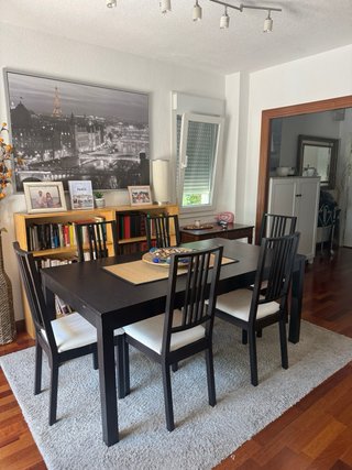 Mesa comedor extensible Ikea + 6 sillas