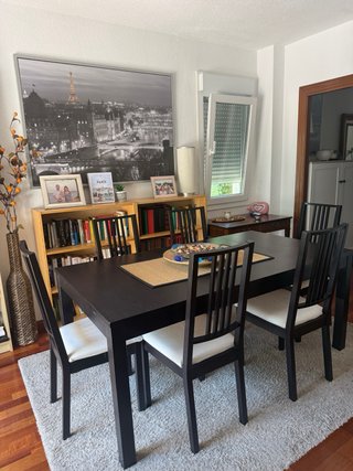 Mesa comedor extensible Ikea + 6 sillas