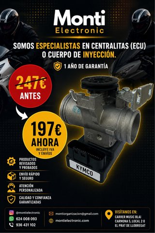 Cuerpo Inyección ECU Kymco Super Dink 125