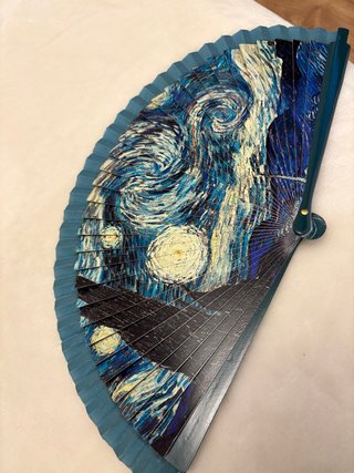 Abanico Noche Estrellada Van Gogh