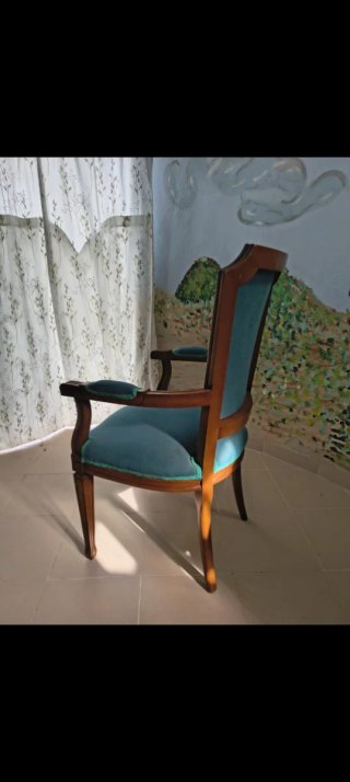 4 Sillas Estilo Francés Madera