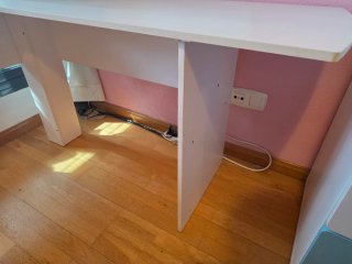Escritorio de esquina blanco